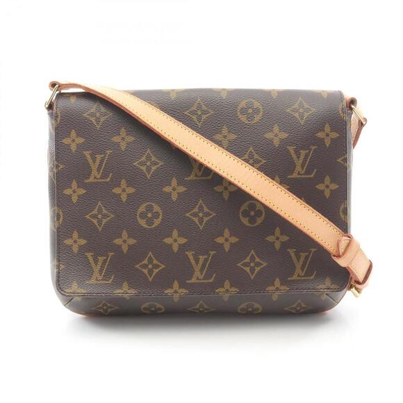 LOUIS VUITTON Brown Monogram Leather Shoulder Bag - Picture 1 of 11